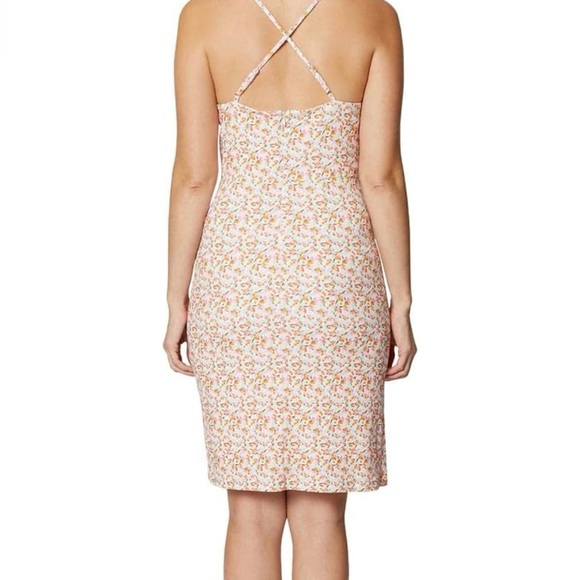 NWT 🌸 BCBGeneration 🌺 Floral Print Sleeveless Faux Wrap Mini Dress - size 4 - Picture 2 of 8